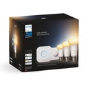 Philips Hue Beyaz Ambiyans Akıllı Başlangıç Seti 3'lü Akıllı Butonlu E27 (Bluetooth)